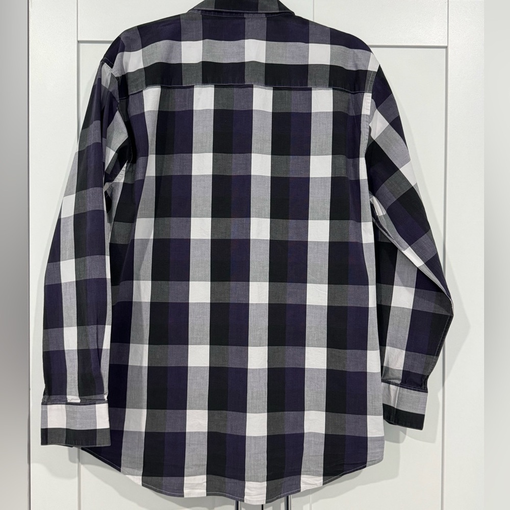 Alfani Plaid Button Down Shirt - Picture 3 of 3